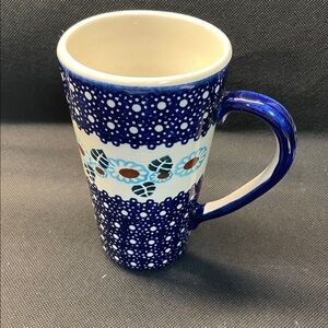 BOLESLAWIEC Polish Pottery 14oz Coffee Mug